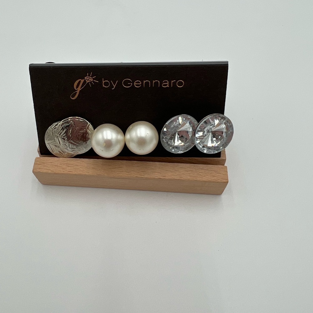 Gennaro 3 Pair Earrings Set NWT